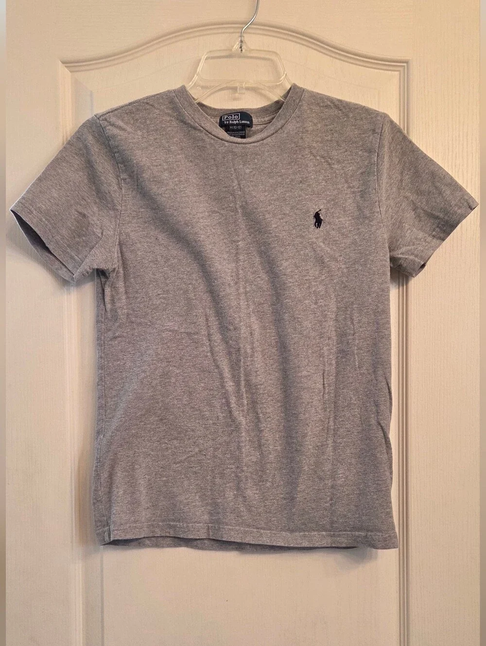 Polo by Ralph Lauren Gray Short Sleeve Crewneck Tee Kids Size M 10-12